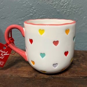 NWT Cute Colorful Heart Mug / Valentines Day